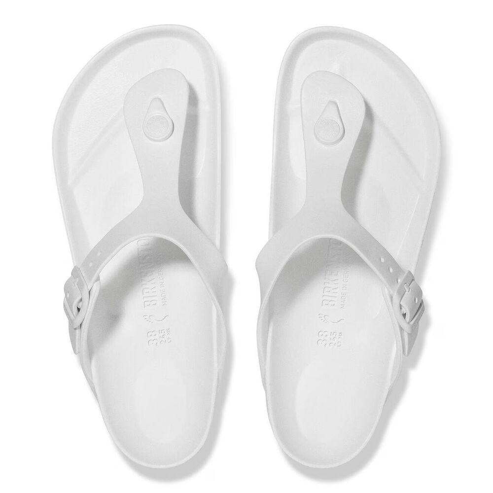 Birkenstock Gizeh Vegan EVA White Sandals Thongs Women's Size 41 NWT 10 10.5